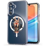Husa pentru samsung galaxy a15 4g, atasare magnetica, magsafe, hair hustler, clear