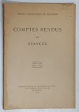 COMPTES RENDUS DES SEANCES ( DARI DE SEAMA ALE SEDINTELOR ) , 1935 - 1936 , TOME XXIV , 1940