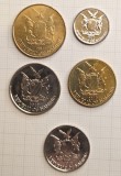 Lot, set Namibia, 5 monede, calitate buna