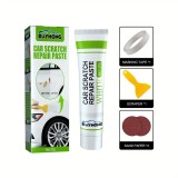 Kit De Reparare Zgarieturi Auto, Pasta Polish Din Fibra De Sticla Cu Uscare Rapida, 20 ML, Alba
