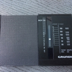 RADIO DE COLECTIE GRUNDIG BOY 50 DIN 1994 FUNCTIONAL.CITITI CU ATENTIE ANUNTUL!