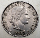 1.483 ELVETIA 20 RAPPEN 1902 B