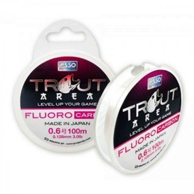 Fir Asso Trout Area Fluorocarbon White 0.093mm 100m foto