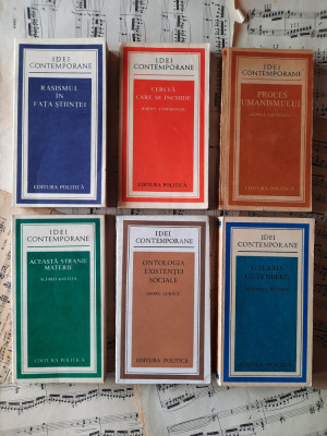 Colectia IDEI CONTEMPORANE - 80 de volume - filosofie, sociologie, politica foto