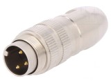 Mufă M16 3 PIN pentru Lipire pe Cablu 250V 5A Drept, Lumberg