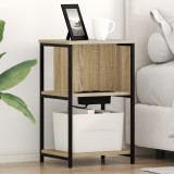 vidaXL Dulap de noapte Stejar sonoma 38 x 31 x 61 cm Lemn compozit