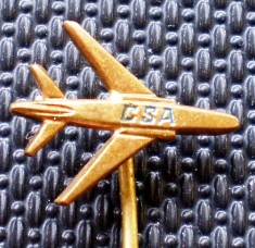 II.006 INSIGNA STICKPIN AVIATIE CEHOSLOVACIA CSA AIRLINES