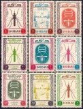 Dubai 1963 - Eradicarea malariei, insecte, serie neuzata