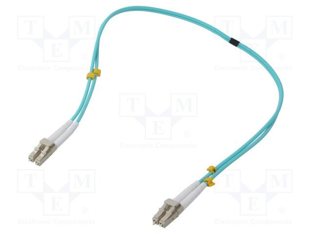 Patch cord fibră OM4 LC/UPC 0,5m LSZH GEMBIRD