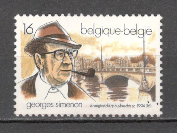 Belgia.1994 5 ani moarte G.Simenon-scriitor MB.409