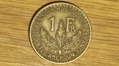 Camerun francez - raritate coloniala - 1 franc 1926 - stare foarte buna !
