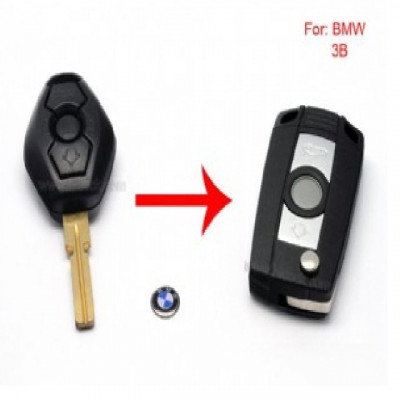 Carcasa Cheie BRICEAG BMW 3 Butoane lamela 4 track HU58 TRANSFORMAT foto