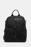 Answear Lab ghiozdan de piele femei, culoarea negru, mic, neted