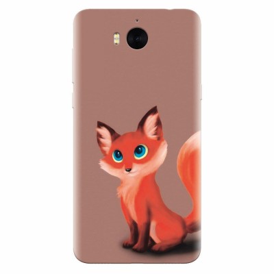 Husa silicon pentru Huawei Y6 2017, Fox Cartoon Animal And foto