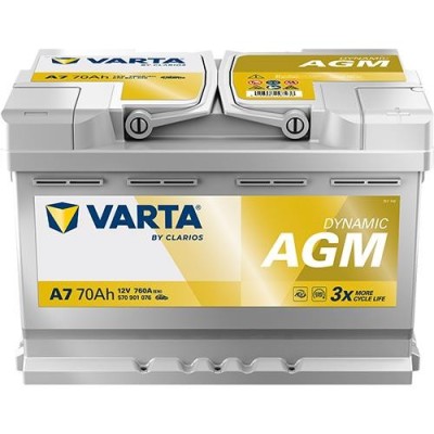 Acumulator auto Varta Silver Dynamic A7 12V 70AH AGM Start-Stop 511904 570901076K262-1 foto