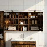 vidaXL Set dulap baie cu raft 3 pcs 110 x 10,5 x 60,5 cm Lemn compozit 3403724