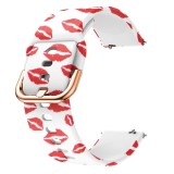 Cumpara ieftin Curea silicon, compatibila Huawei Watch GT 3 42mm, telescoape Quick Release, Red Kiss
