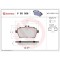 Placute frana Mercedes Clasa A (W169) 04.04-06.12, B-Class Sports Tourer (W245) 03.05-11.11, Fata, BREMBO