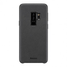 Husa Samsung Galaxy S9 Plus - BASEUS Alcantara Original Style Black foto