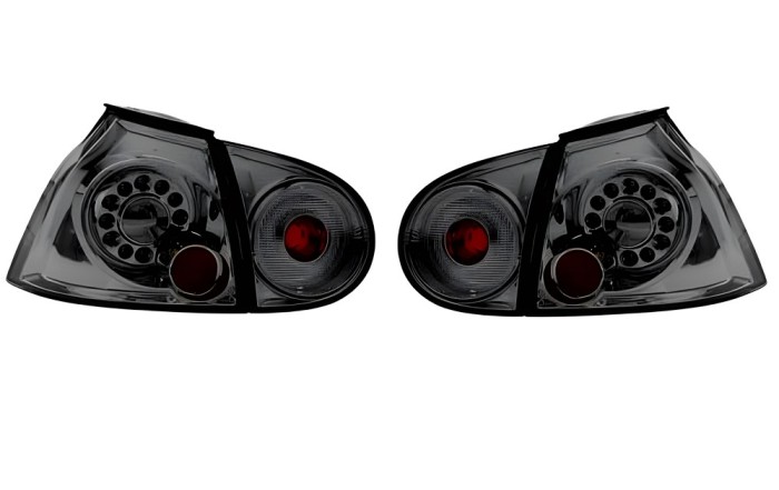 Set stopuri, lampa spate VW GOLF V (1K), 10.2003-05.2009, partea stanga, H6W; crom, fumuriu; fara becuri; TUNING, model Hatchback,