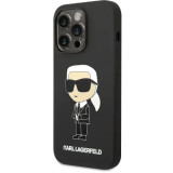 Husa Cover Karl Lagerfeld Liquid Silicone Ikonik pentru iPhone 14 Pro Max Black