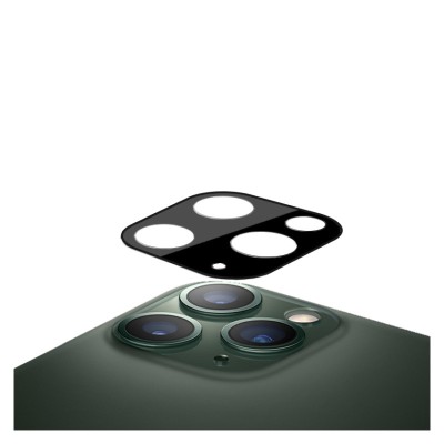 Folie Protectie Camera spate Mocolo pentru Apple iPhone 11 Pro, Sticla securizata, 0.15mm, 9H, 2.5D, Neagra foto