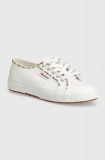 Cumpara ieftin Superga tenisi 2750 MULTICOLOR BEADS femei, culoarea alb, S31352W