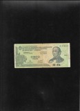 Rar! Argentina 5 pesos 2001 seria01095541 Provincia de Entre Rios graffiti
