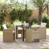 Gossi set 5 piese gradina cu perne ratan polibez