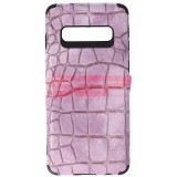 Husa Samsung Galaxy S10, TPU, Piele Crocodil, Lavender