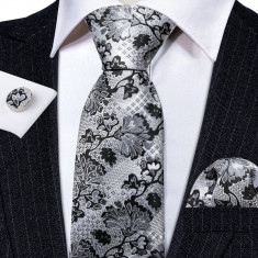 Set cravata + batista + butoni - matase - model 461