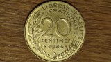 Franta -moneda de colectie istorica- 20 centimes 1984 Marianne -absolut superba!, Europa