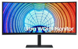 Monitor VA LED Samsung 34inch LS34A650UXUXEN, 3440 x 1440, HDMI, DisplayPort, USB 3.0, Ecran Curbat, 100 Hz (Negru)