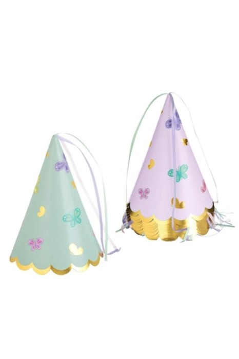 Coifuri Petrecere, Set 12 Bucati, Multicolor, Folie, Fluturi