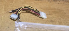 Adaptor Sursa PC Molex Mama - Molex Tata + 2 Ventilator #A5892