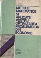 Metode matematice si aplicatii pentru optimizarea problemelor din economie foto