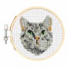 Mini Set de Broderie in Cruciulita , Pisica