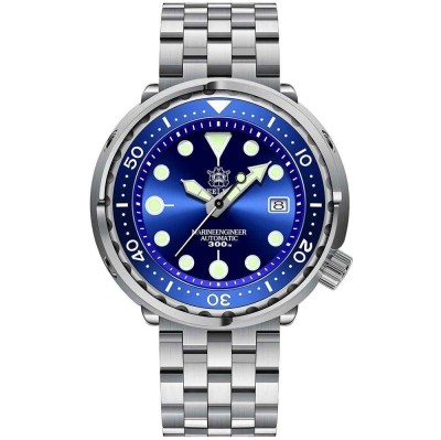 Ceas barbatesc STEELDIVE SD1975 cadran albastru Automatic NH35, safir, diver 300M foto