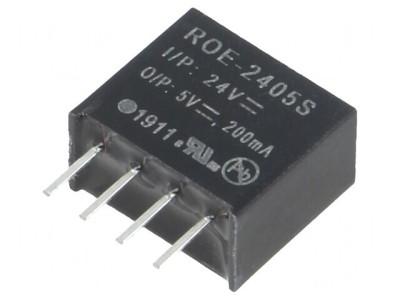 Convertor DC/DC 1W 24V la 5V 200mA foto