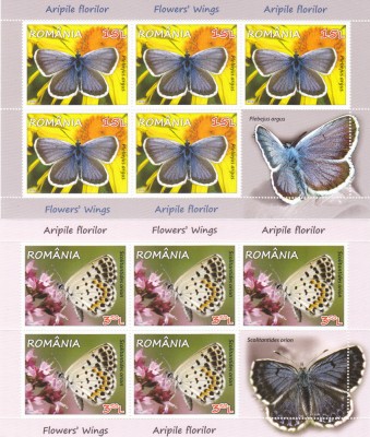 ARIPILE FLORILOR,FLUTURI - 2016 - MINICOLI ,Lp.2100c,MNH. foto