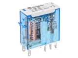 Releu electromagnetic DPDT 24VDC miniatură industrială 5mm, Finder