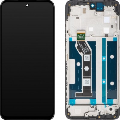 Display cu Touchscreen Motorola Moto G15 / Moto G15 Power, cu Rama, Negru, Service Pack 5D68C29273 foto