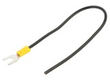 Cablu neizolat negru 250mm cu terminale sertizate CHEVAL M6WI-400BK025