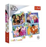 Cumpara ieftin Puzzle Trefl 4 in 1 Disney - Minunata lume Disney, 207 piese