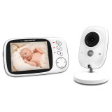 Monitor video pentru bebelusi Esperanza, 3.2 inch, ecran LCD, 750 mAh, 640 x 480 px, Alb