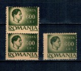 1945 - Uzual Mihai, 600L eroare, tipar ancrasat, pereche neuzata