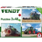 Set puzzle 3 x 48 piese, Fendt - Fendt + poster cadou, Schmidt
