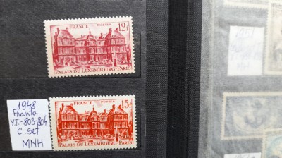 1948-Franta- YT=803-804 c.set MNH foto