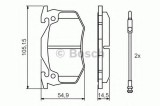 Set placute frana,frana disc RENAULT CLIO I (B/C57, 5/357) (1990 - 1998) BOSCH 0 986 466 346