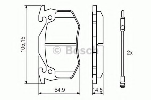Set placute frana,frana disc RENAULT CLIO I (B/C57, 5/357) (1990 - 1998) BOSCH 0 986 466 346